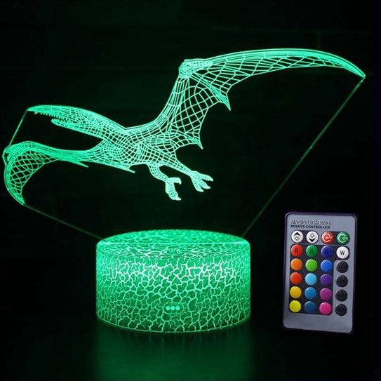 Acrylic Holographic Dinosaur/Dragon Lamp