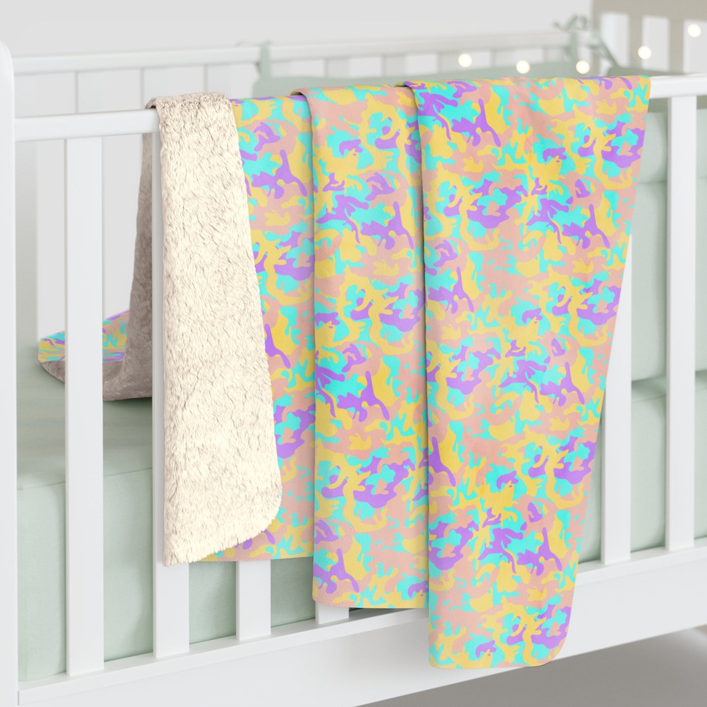 Dreamsicle Camo Fleece Blanket