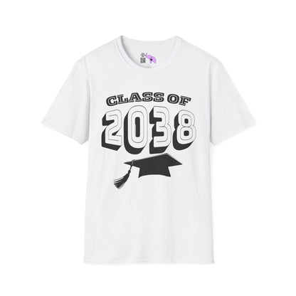 Class of 2038 Adult-sized T-shirt for 2026/27 First Graders