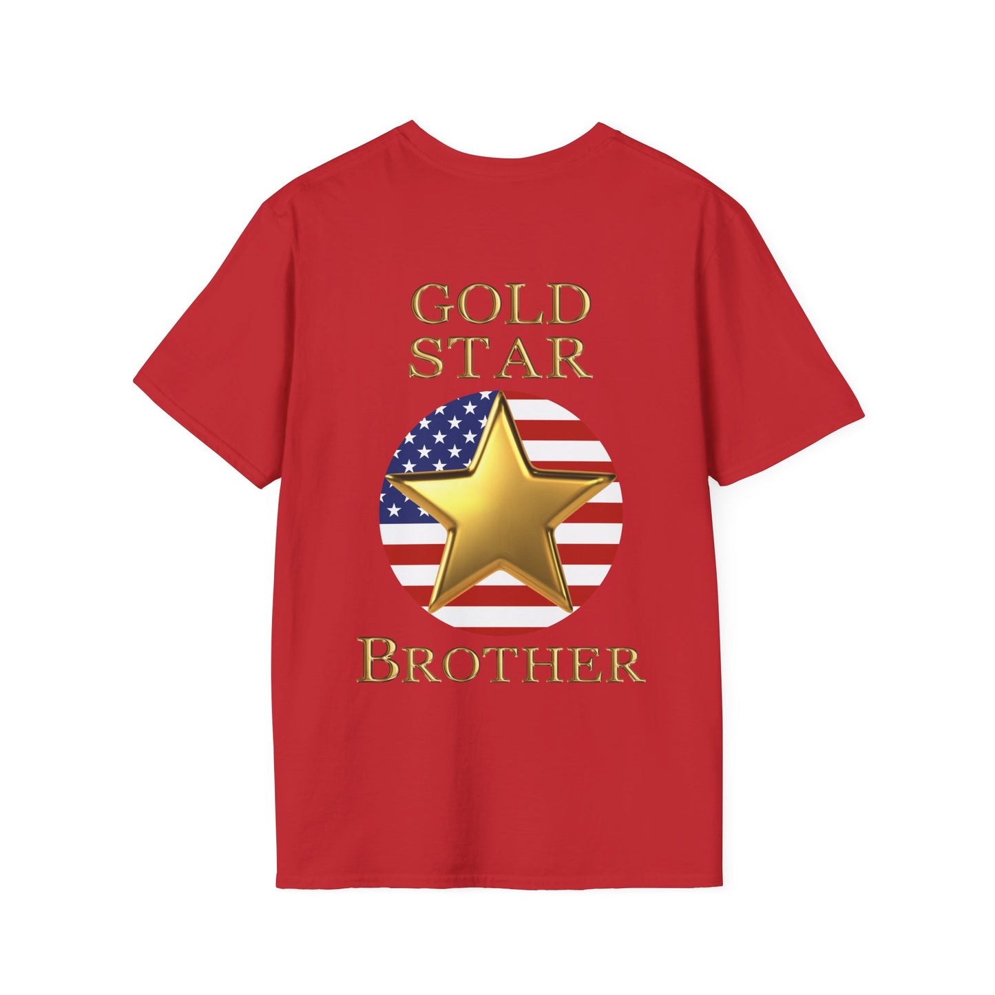 Gold Star Brother Forever Proud Adult T-shirt