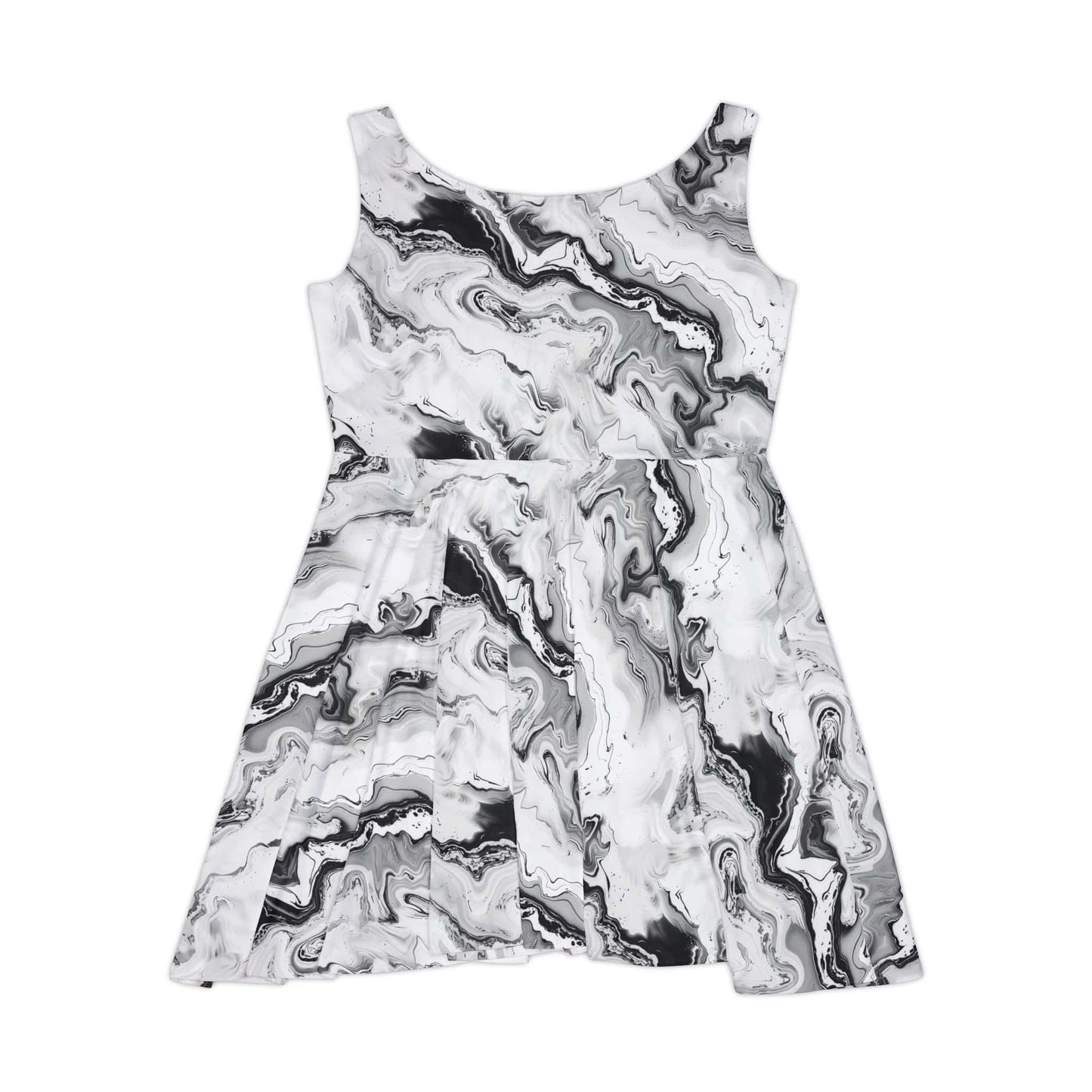 Frost Veil Marble Women's Skater Dress