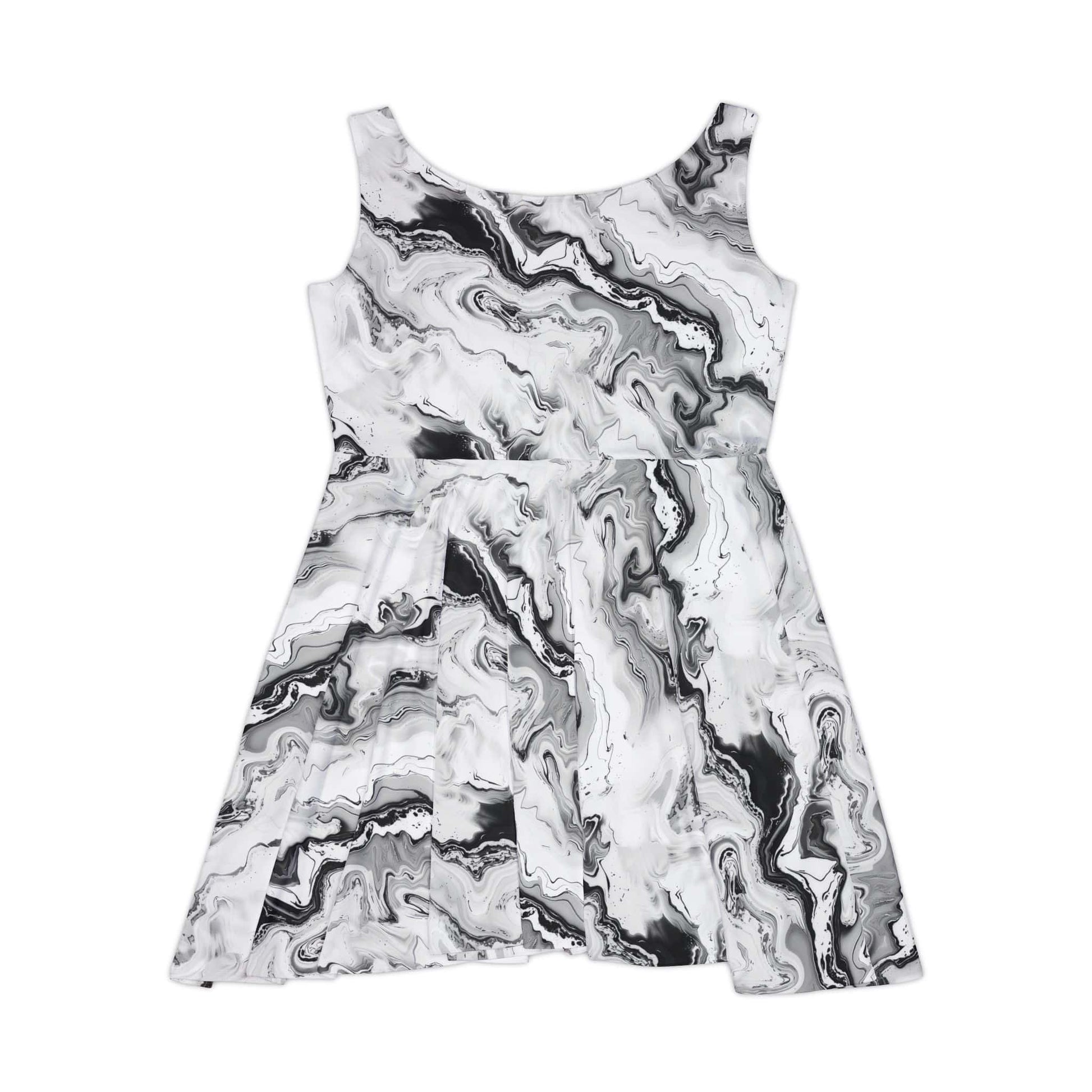 Frost Veil Marble Women's Skater Dress