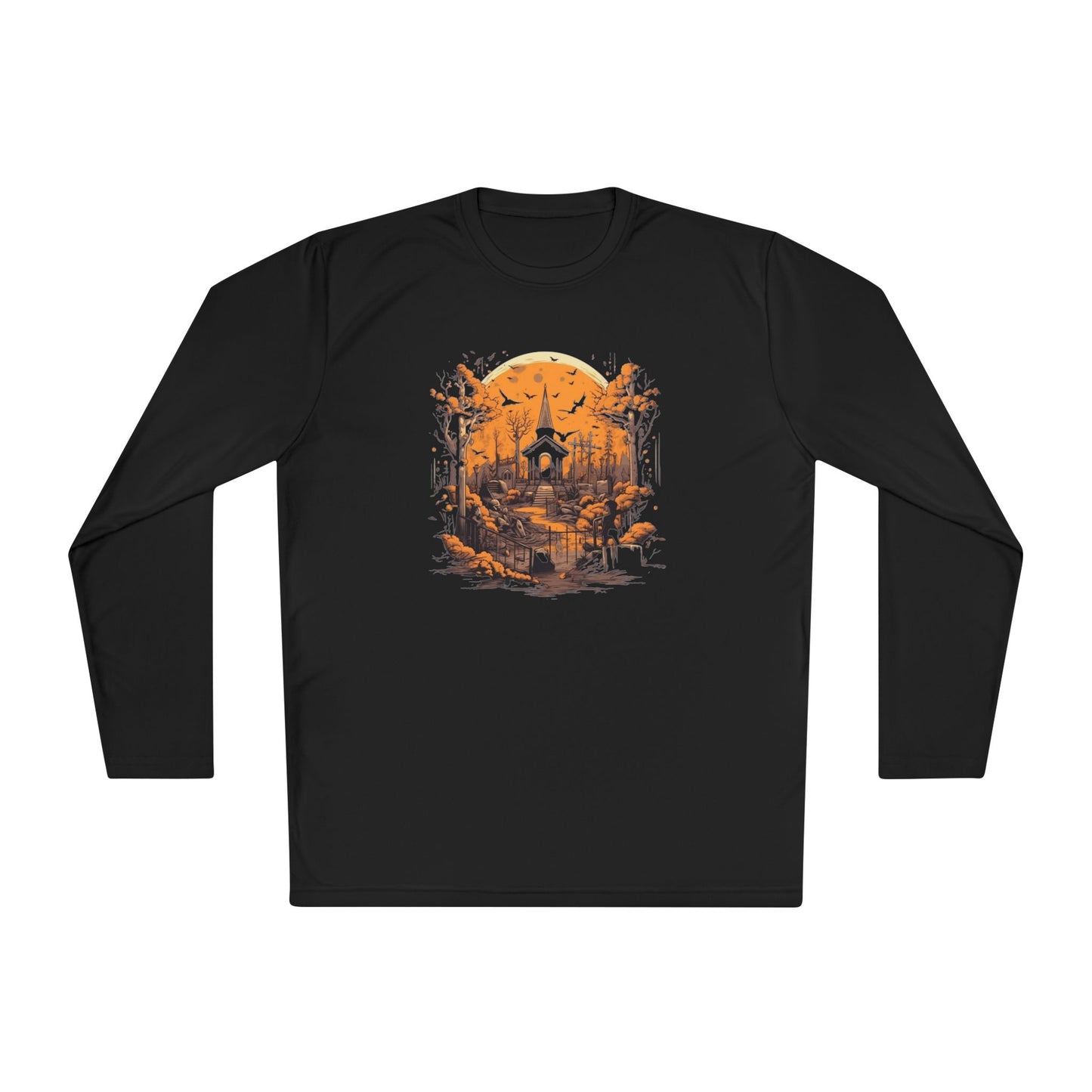 Creepy Cemetery 15 Adult Long Sleeve Tee