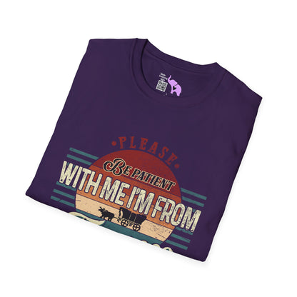 Please Be Patient With Me I'm From The 1900's (Retro Western) Adult T-shirt