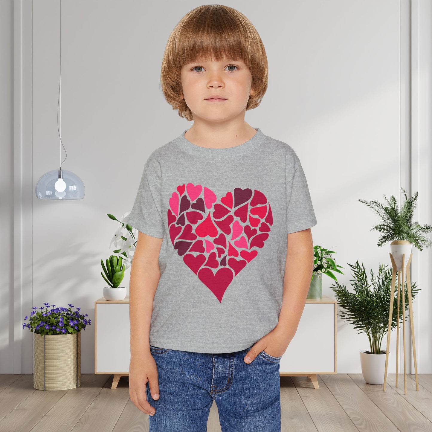 Hearts Within A Heart Heavy Cotton™ Toddler T-shirt