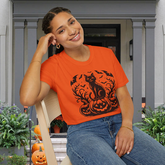 Whiskers at Witching Hour Adult T-shirt