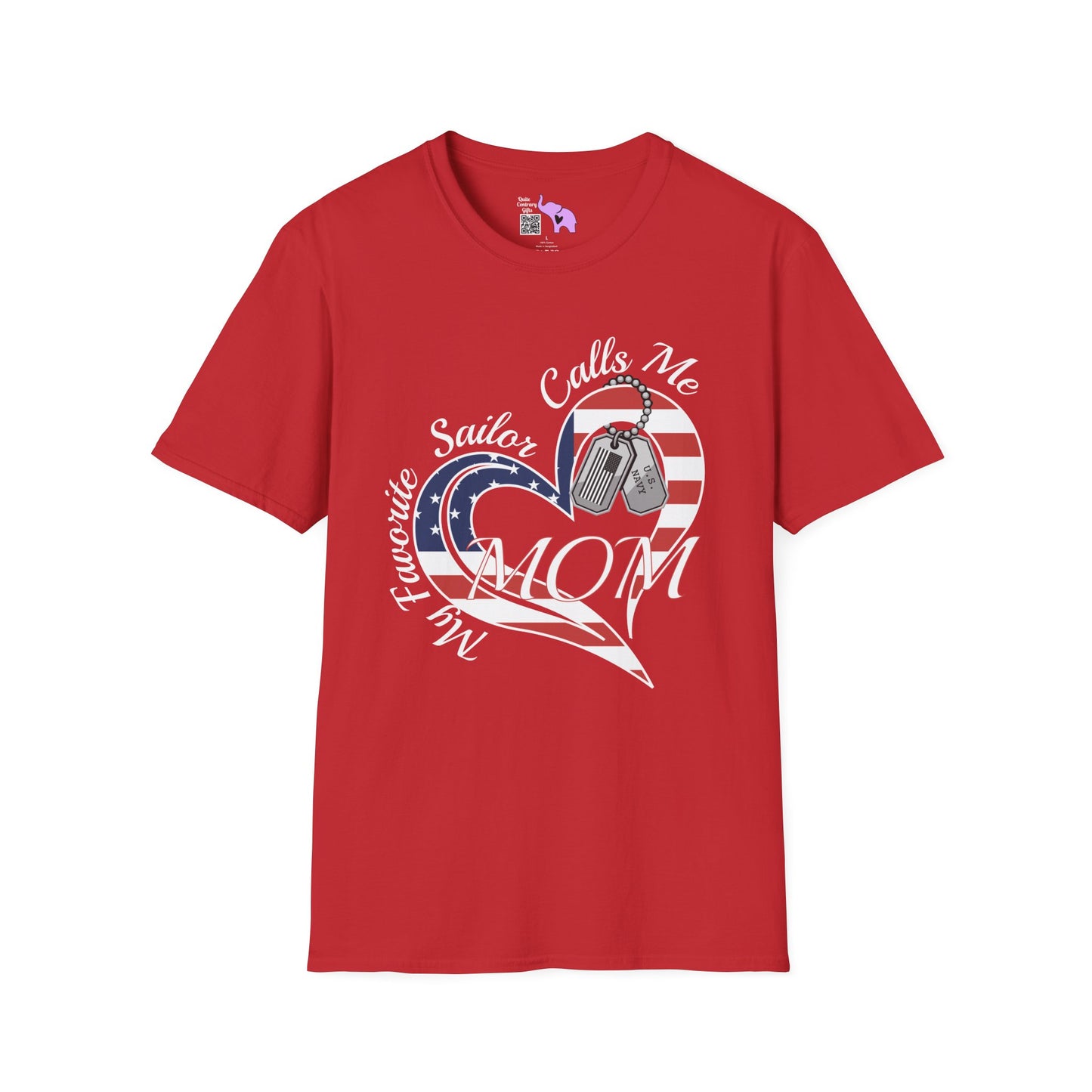 My Favorite Sailor Calls Me Mom Adult T-shirt