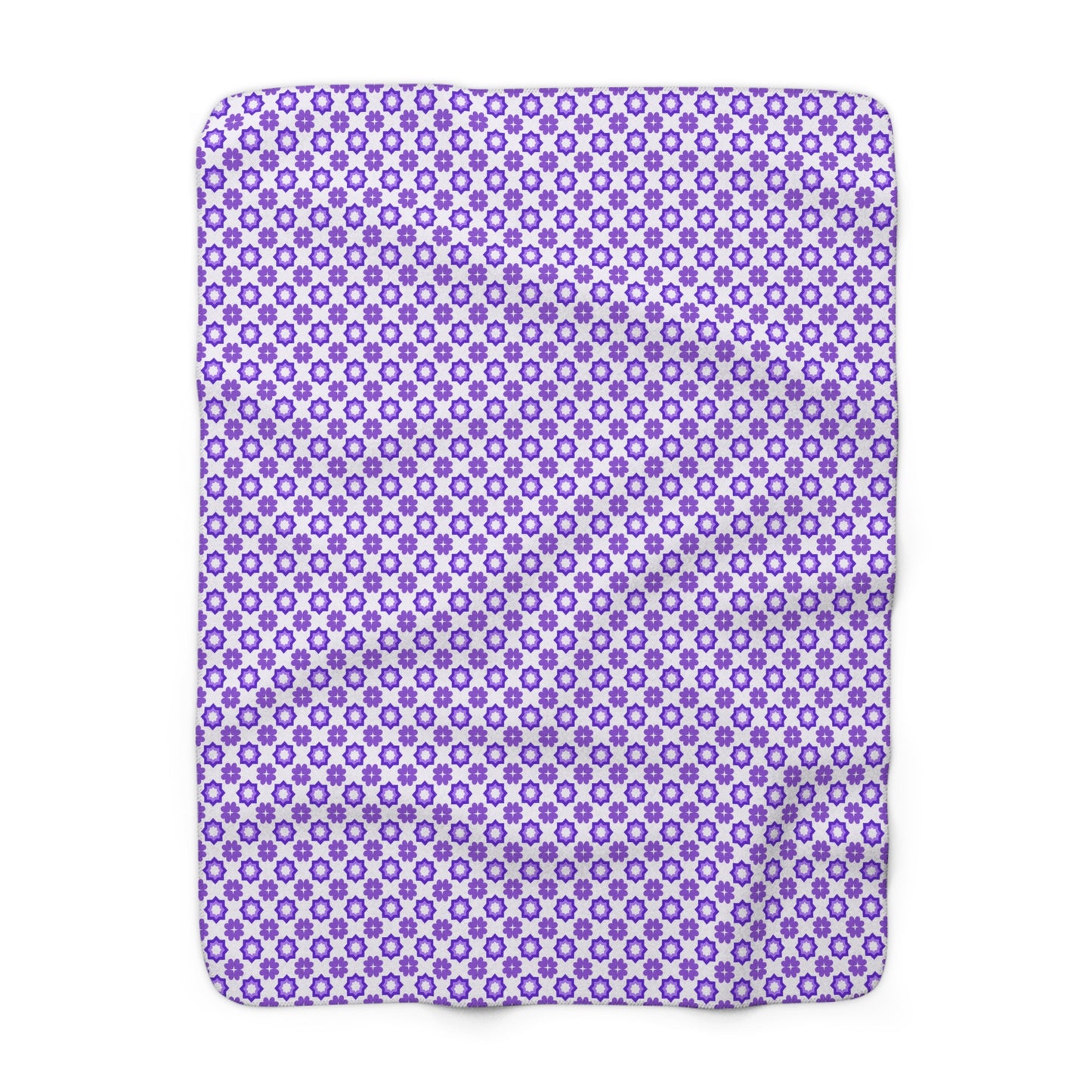 Purple Prism Garden Fleece Blanket