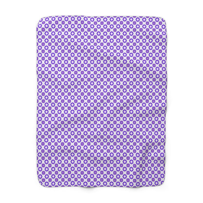 Purple Prism Garden Fleece Blanket