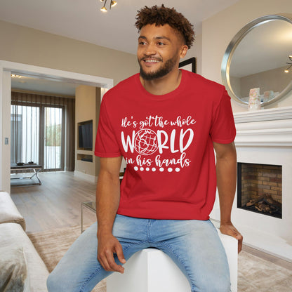 He's Got the Whole World in His Hands (2) Adult T-shirt