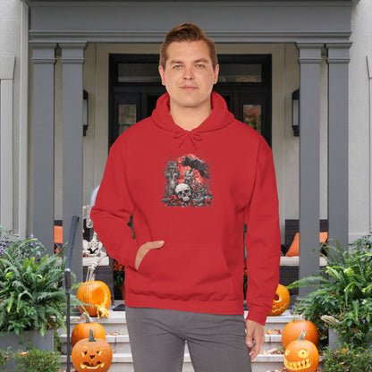 Halloween Graveyard w/Skull Heavy Blend™ Hooded Sweatshirt