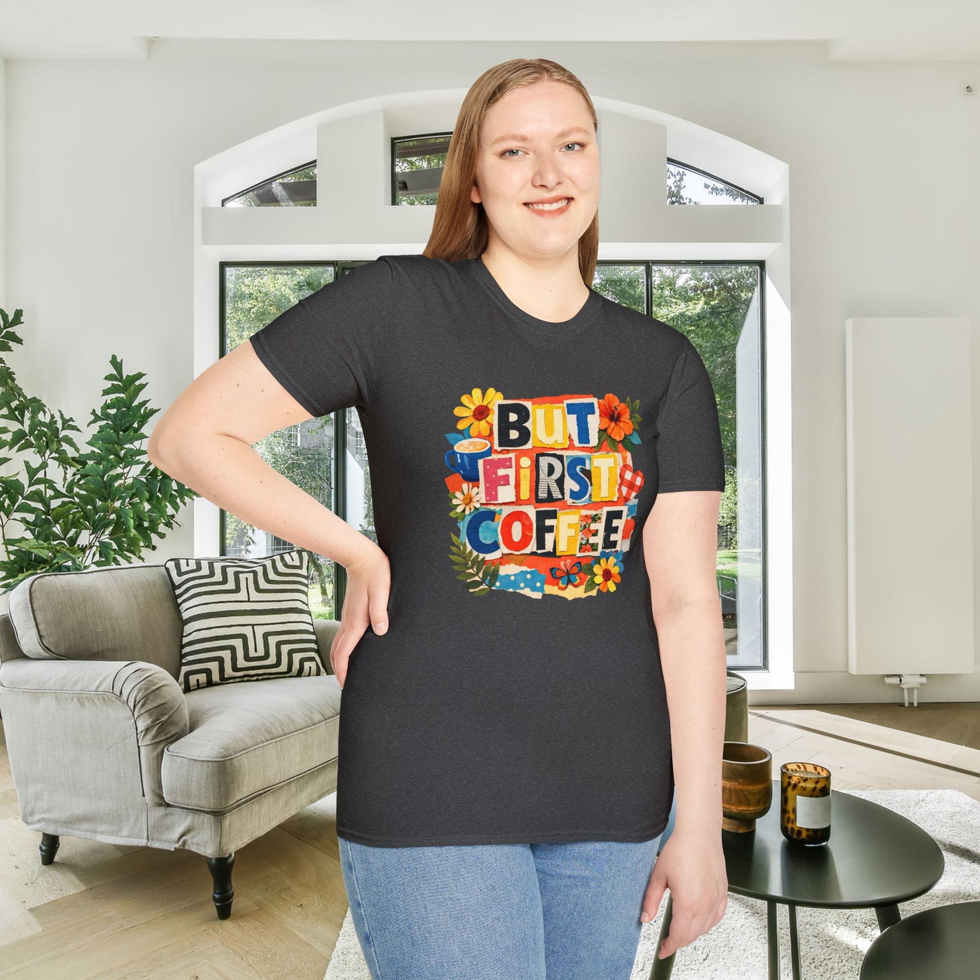 But First Coffee Adult T-shirt