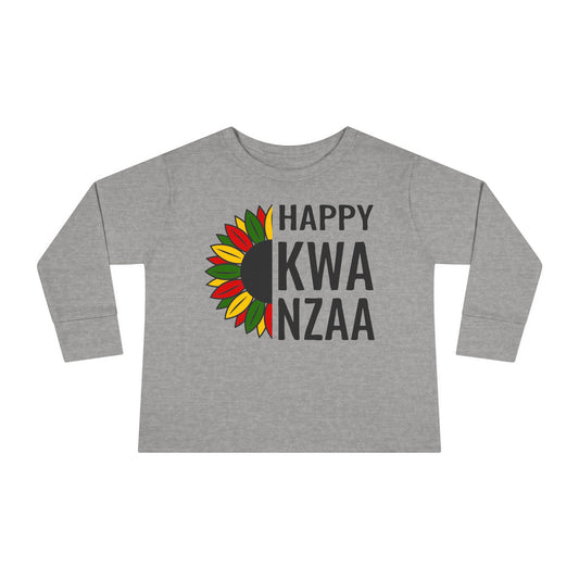 Happy Kwanzaa (Sunflower) Toddler Long Sleeve Tee