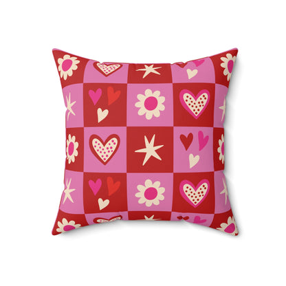 Valentine Toss Throw Pillow