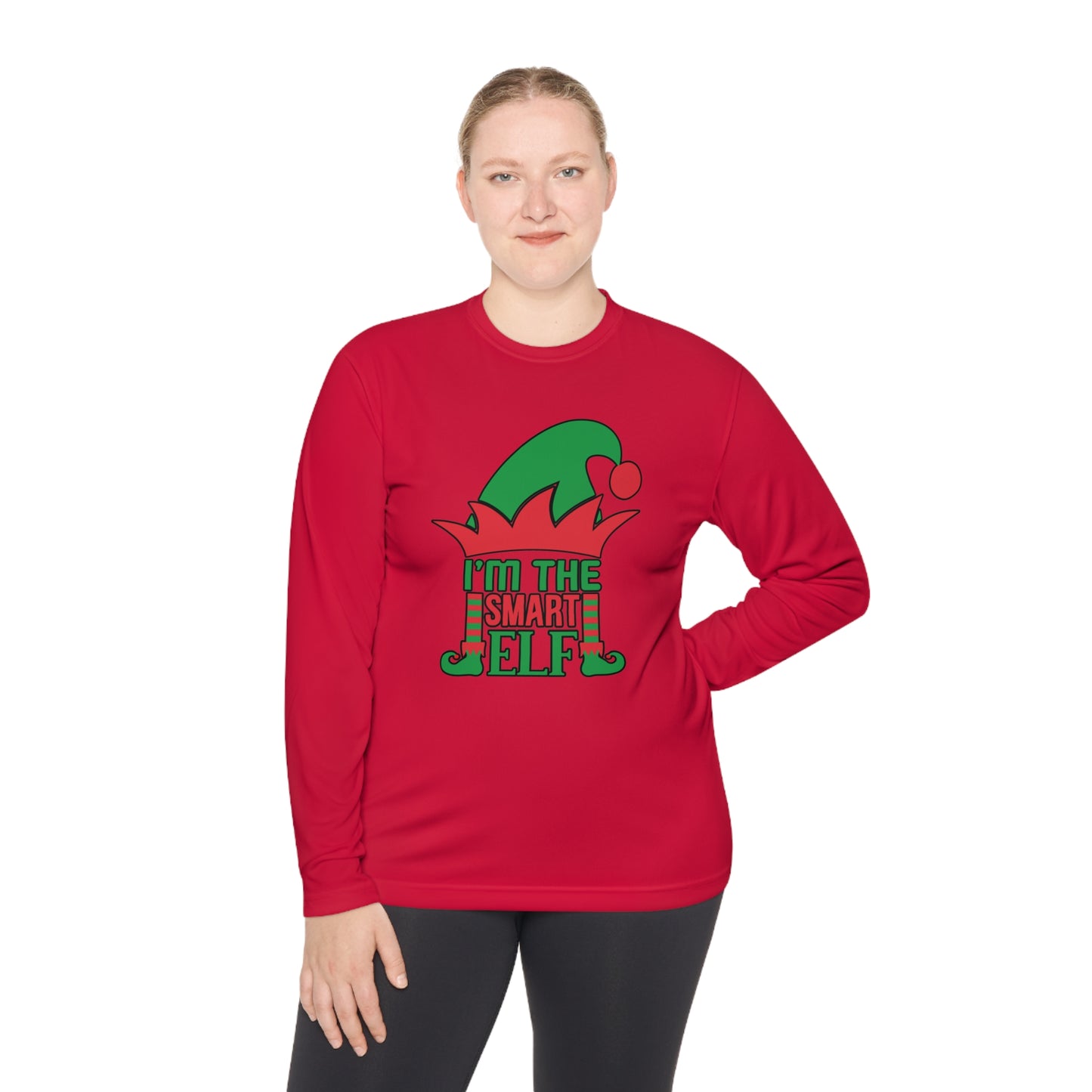 I'm The Smart Elf Adult Long Sleeve Tee