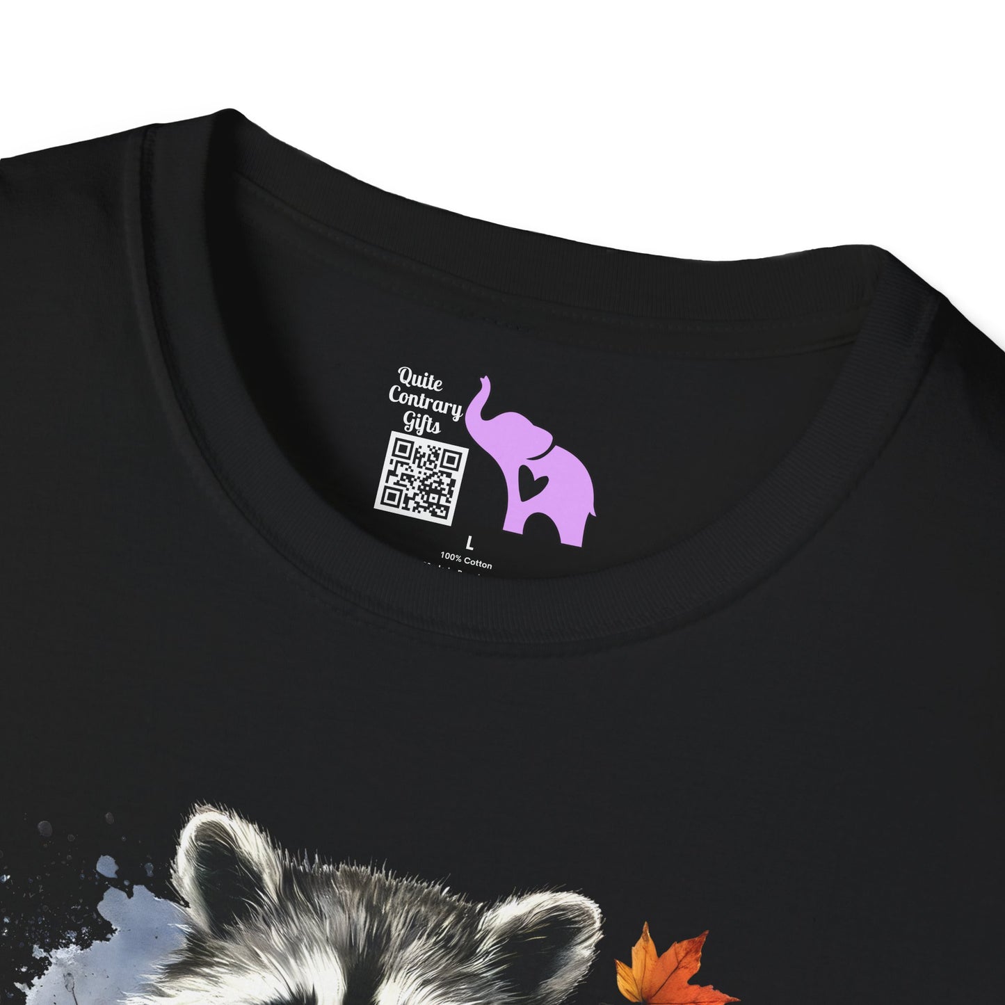 Halloween Raccoon Adult T-shirt