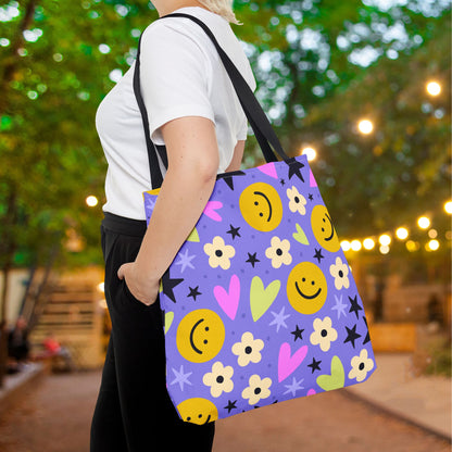 Happy Little Things Canvas Tote Bag
