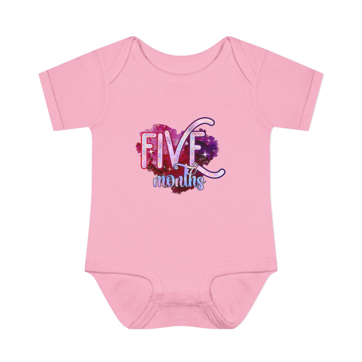 Stardust Baby Milestone Bodysuit-Five Months