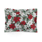 Winter Poinsettia Garden Microfiber Pillow Sham