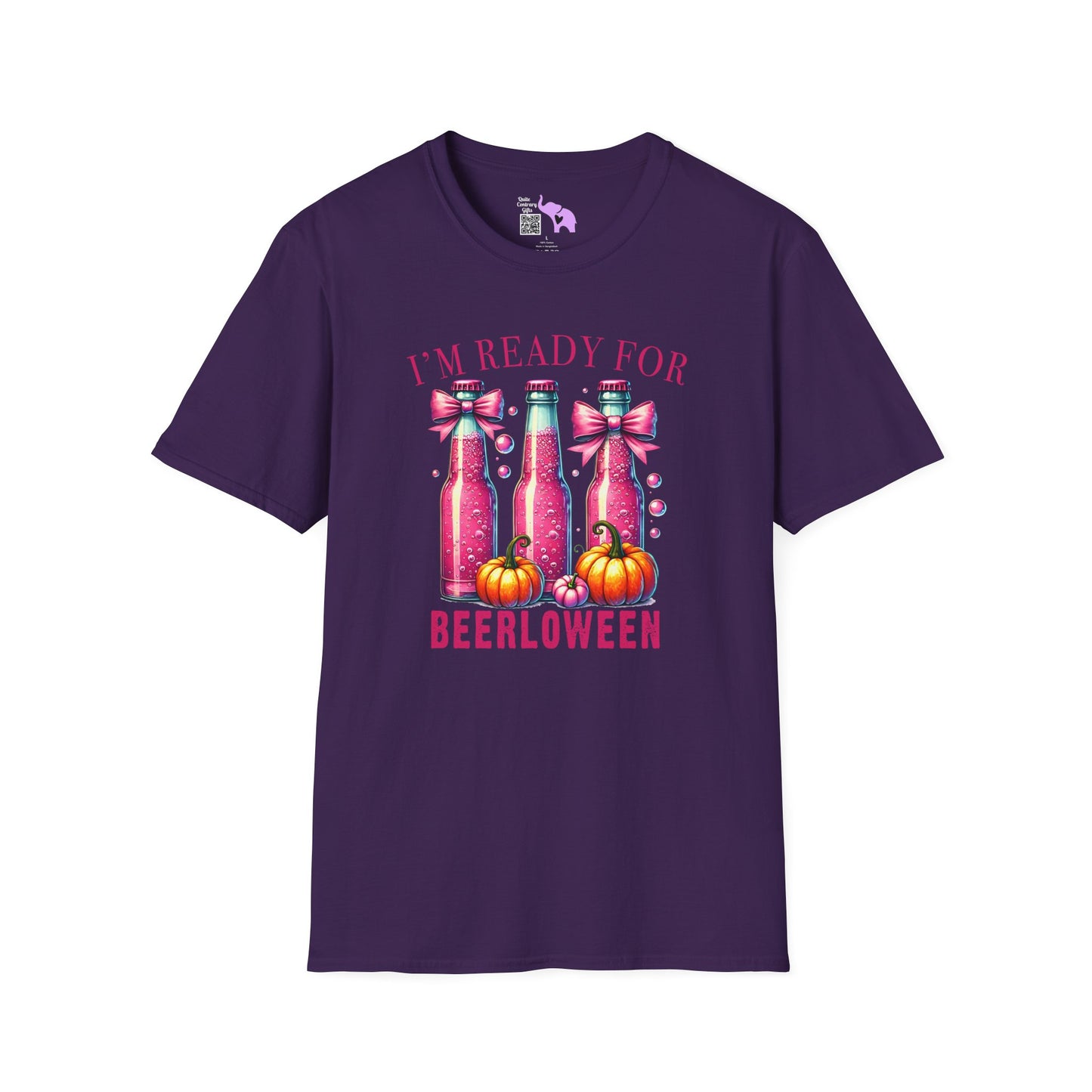 I'm Ready for Beerloween Pink Adult T-shirt