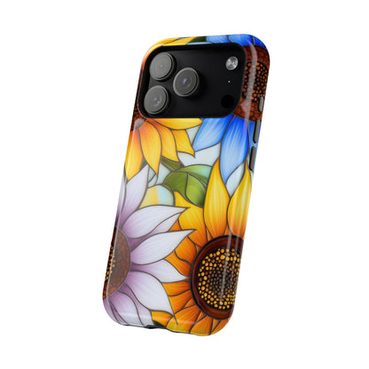 Colorful Sunflowers MagSafe® Compatible Tough Case for iPhone