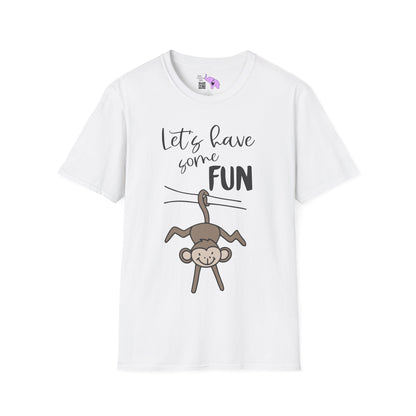 Let's Have Some Fun (Monkey) Adult T-shirt