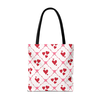 Cupid’s Lattice Canvas Tote Bag