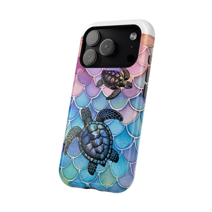 Sea Turtle Silhouette MagSafe® Compatible Tough Case for iPhone