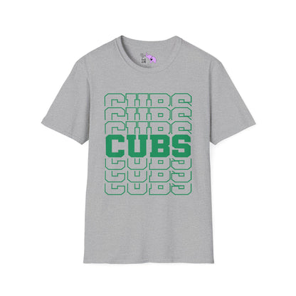 Cubs (Stacked) Adult T-shirt