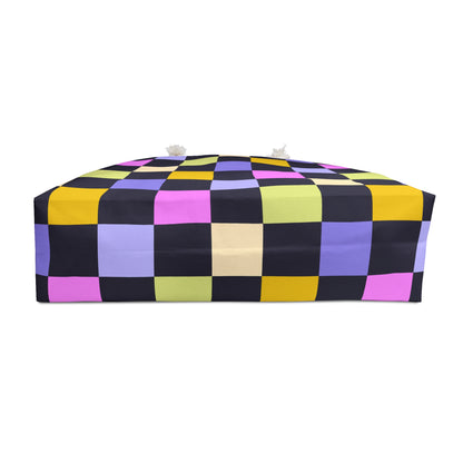 Joyful Checkerboard Weekender Bag