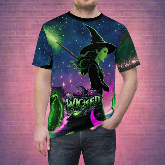 Wicked-Themed Unisex Cut & Sew Tee (AOP)