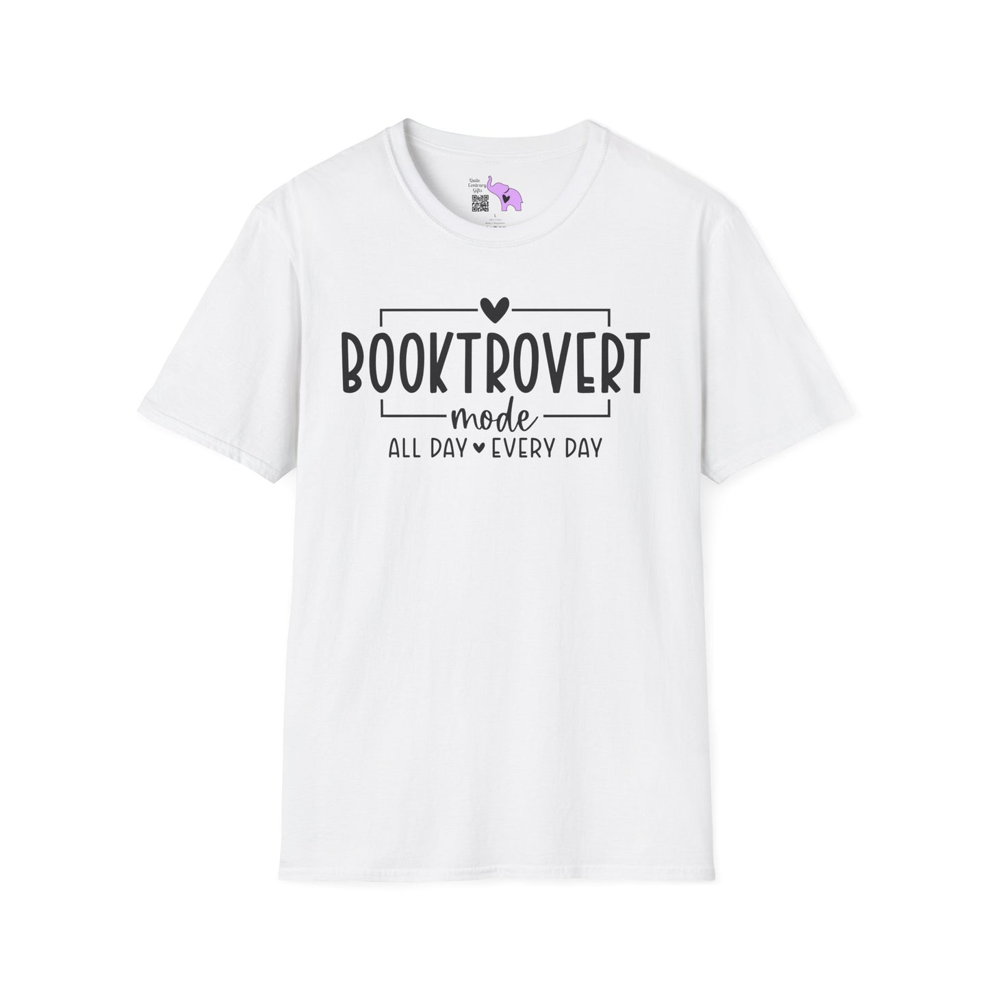 Booktrovert Mode All Day Every Day Adult T-shirt