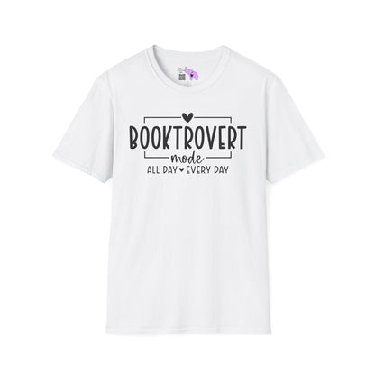 Booktrovert Mode All Day Every Day Adult T-shirt