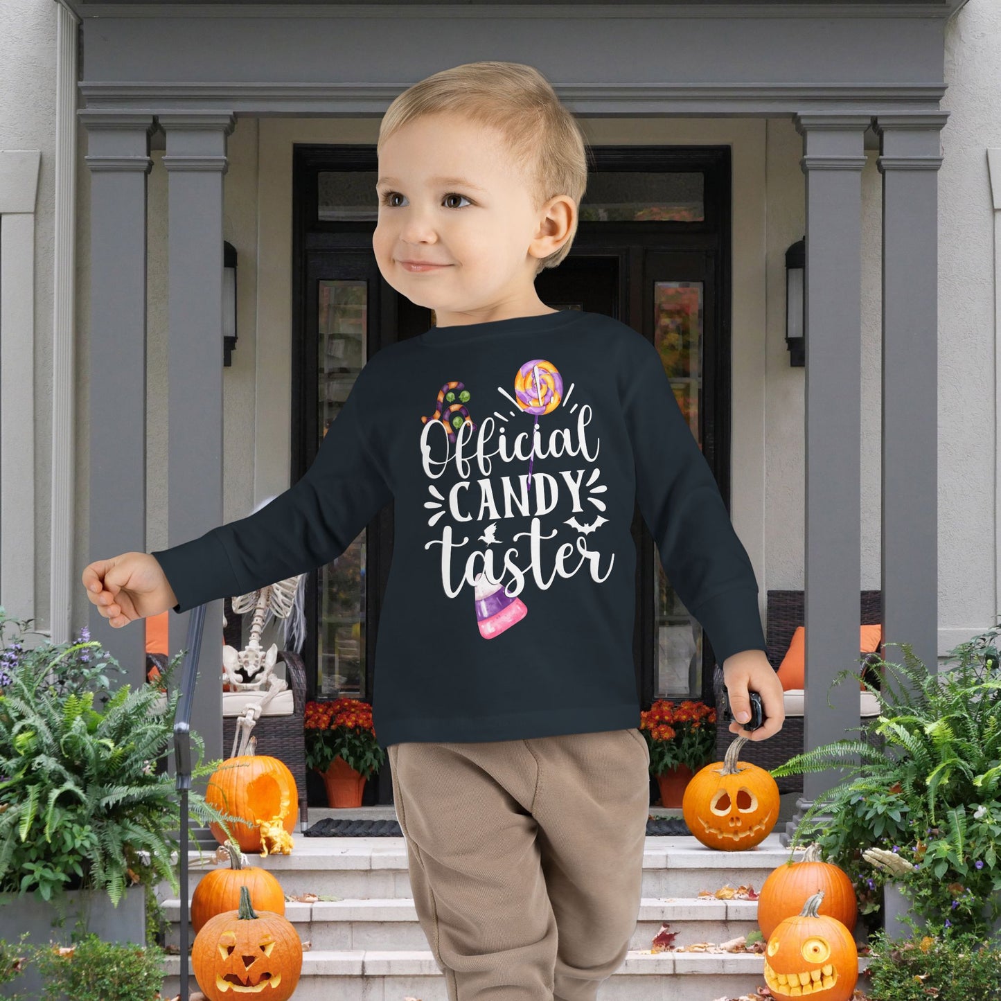 Official Candy Taster Toddler Long Sleeve Tee
