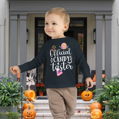 Official Candy Taster Toddler Long Sleeve Tee