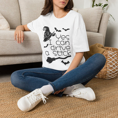 Yes I Can Drive A Stick Adult T-shirt