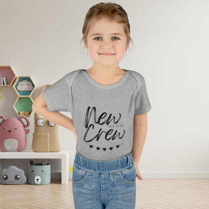New To The Crew Infant Baby Rib Bodysuit