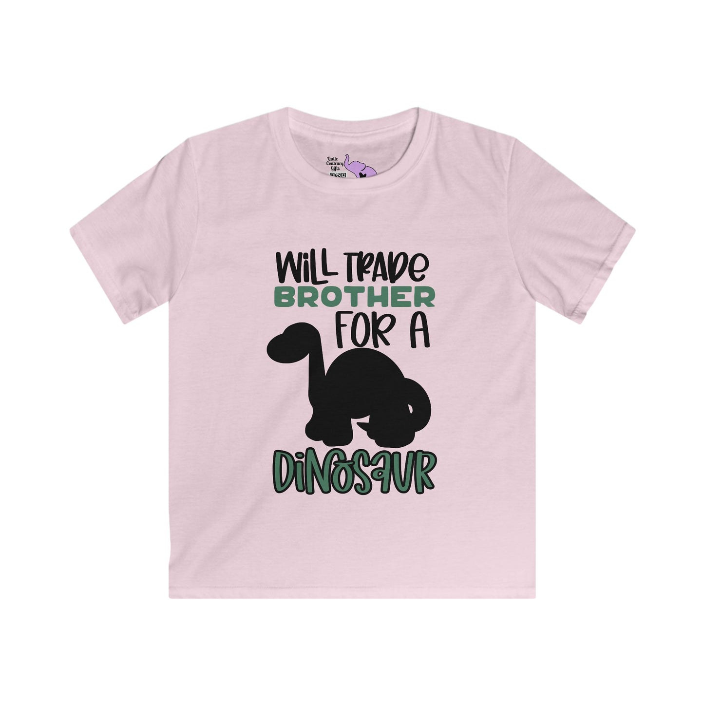 Will Trade Brother For A Dinosaur Kids Softstyle Tee