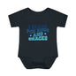 I Brake For Bugs and Snacks Infant Baby Rib Bodysuit