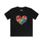 Color Burst Heart Youth Softstyle Tee