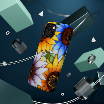Colorful Sunflowers MagSafe® Compatible Tough Case for iPhone