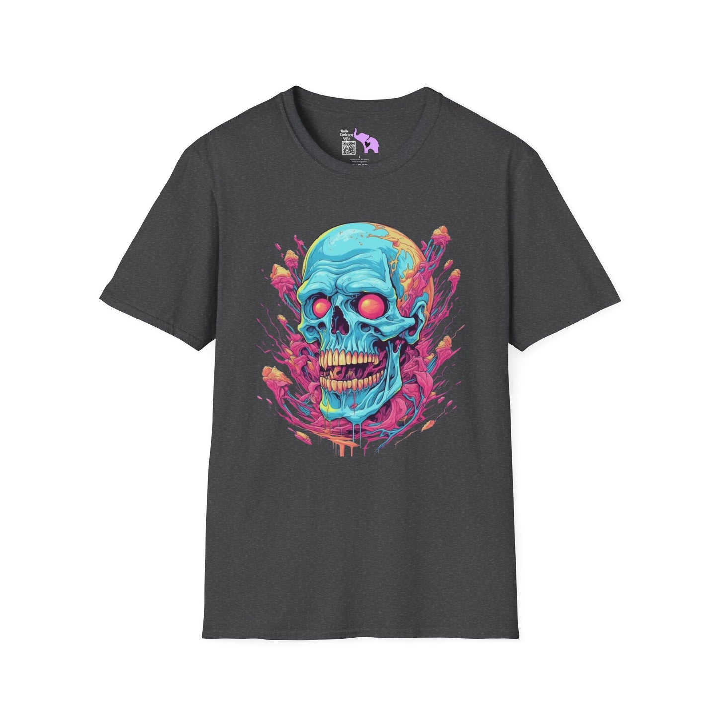 Psycho Skull Adult T-shirt