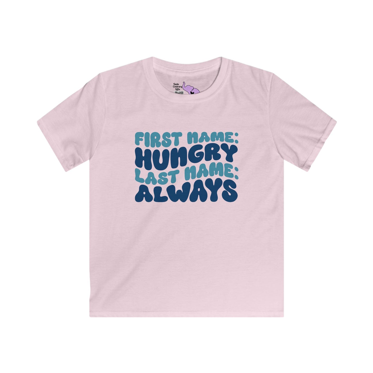First Name: Hungry Last Name: Always Youth Softstyle Tee