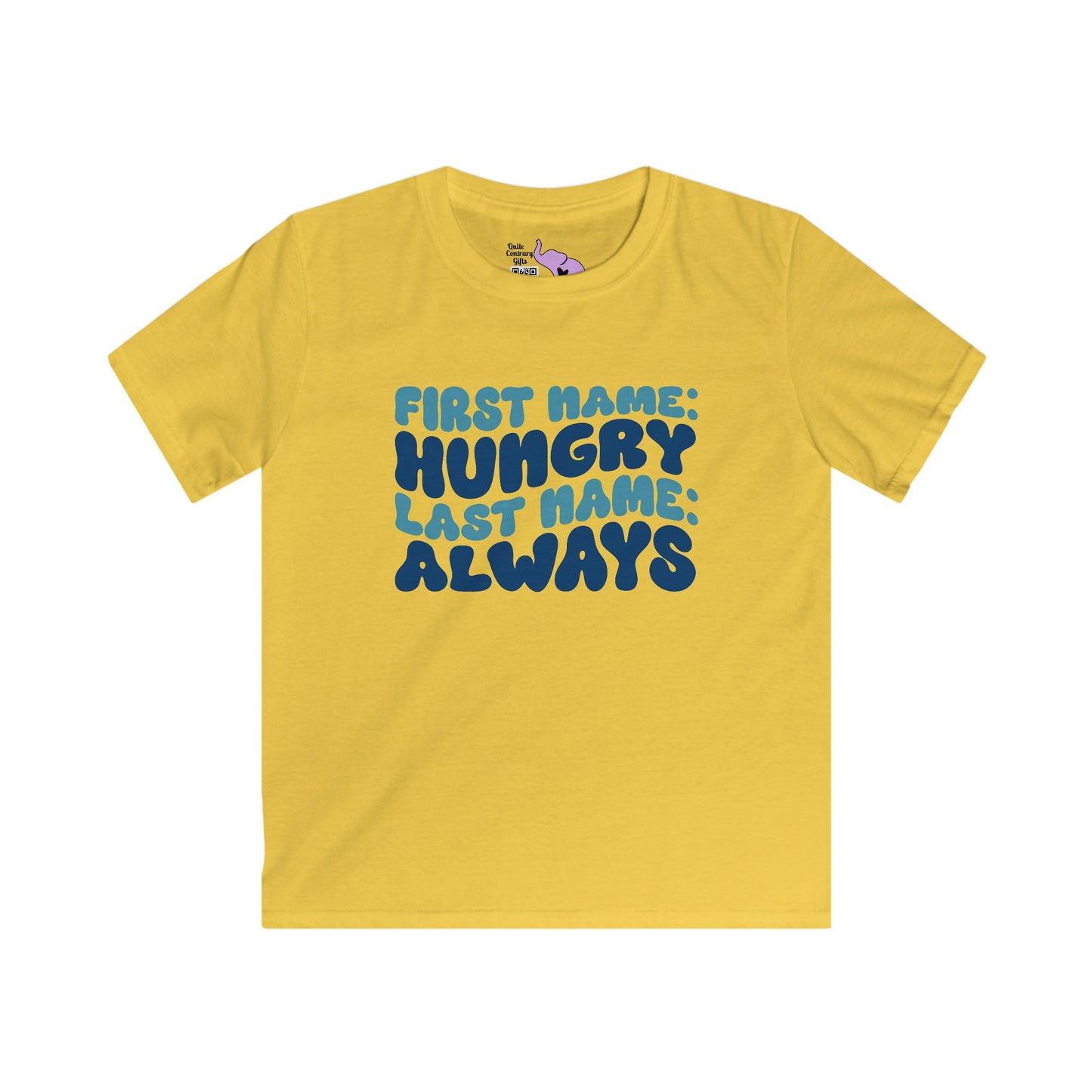 First Name: Hungry Last Name: Always Youth Softstyle Tee