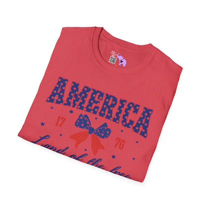 America Land of the Free 1776 Adult T-shirt