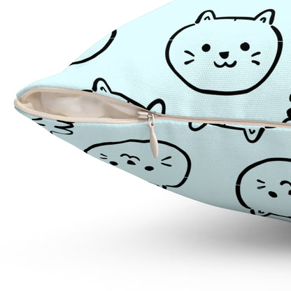 Cat Lovers Throw Pillow