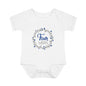 Blue Milestone Wreath Onesie-Four Weeks