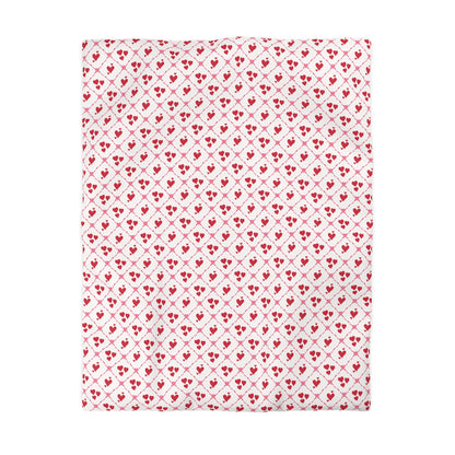 Cupid’s Lattice Microfiber Duvet Cover