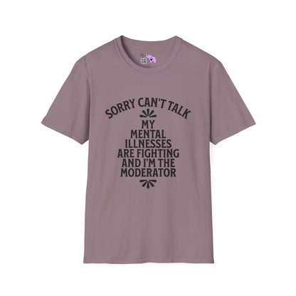 Sorry Can't Talk... Adult T-shirt
