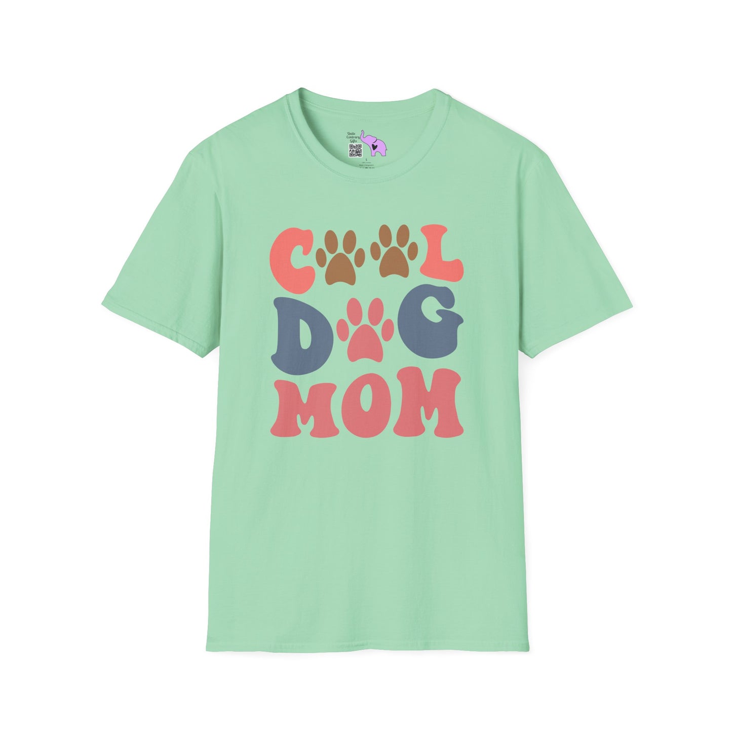 Cool Dog Mom Adult T-shirt